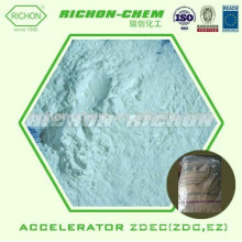 Lista de precios de las sustancias químicas Alibaba Proveedor de China Fabricación de aditivos químicos 14324-55-1 C10H20N2S4Zn Acelerador de goma ZDEC
